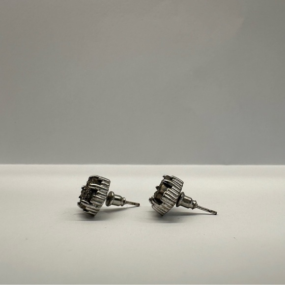 Kendra Scott Tessa Drusy Earrings Platinum Silver Stud Earrings Jewel Small Nice - Picture 6 of 11